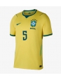 Moške Nogometnih dresov Brazilija Casemiro #5 Domači SP 2026 Kratki rokavi Moške Nogometnih dresov Brazilija Casemiro #5 Domači SP 2026 Kratki rokavi